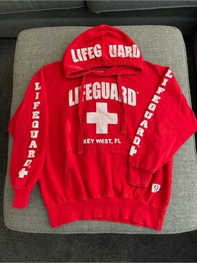 Lifeguard Key West Red Hooded Sweatshirt
